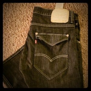 Levi 514 slim straight jeans. 36x30